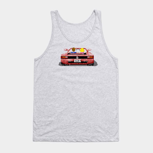 Outrun Ferrari Tank Top by GraphicGibbon